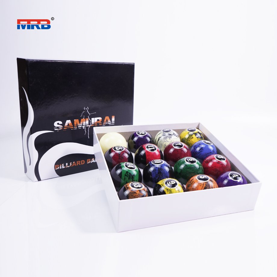 Billiard Balls Set Pool Table Balls Marble-Swirl Style 16 Ball Set
