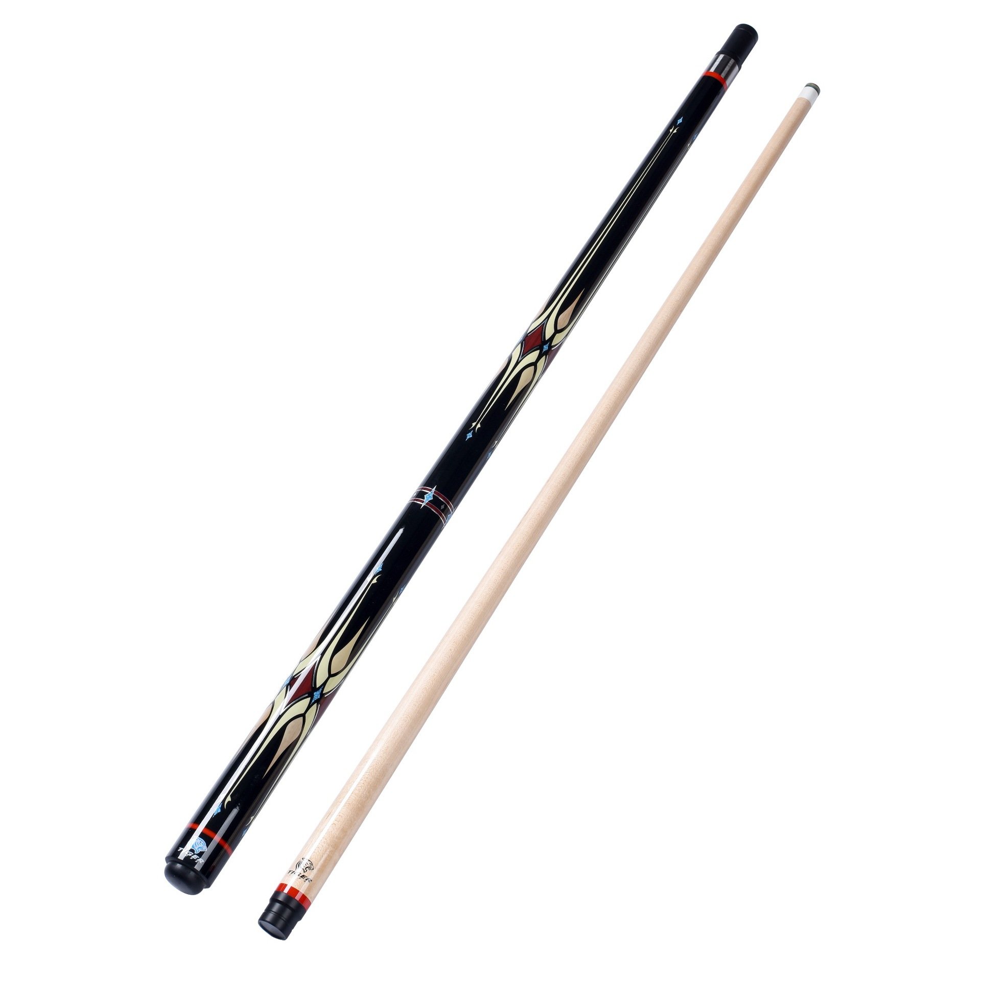 American style 9 ball billiard pool cue stick 20oz with shafts and tips size12.5mm for sale