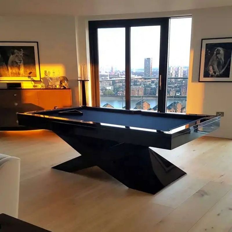 High performance Slate cushion leather corner outdoors usage waterproof nine ball sports American Billiards pool table