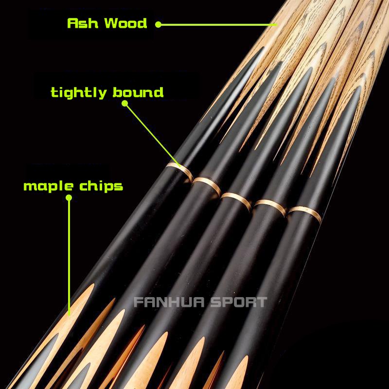 LEIJIAER Snooker Cue 3/4 Jointed Woods Snooker billiard cues 1/2 Split 10MM Ash Wood cue Custom Logo Cheap Pool Stick