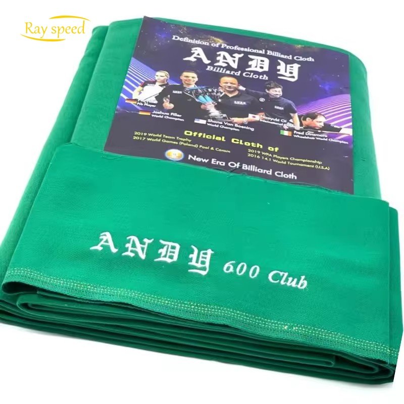 Rayspeed Andy 600 Commercial Grade Billiard Cloth Billiard Cloth for 9 ft Pool Table Pre Cut Pool Table Felt Billiard Protector