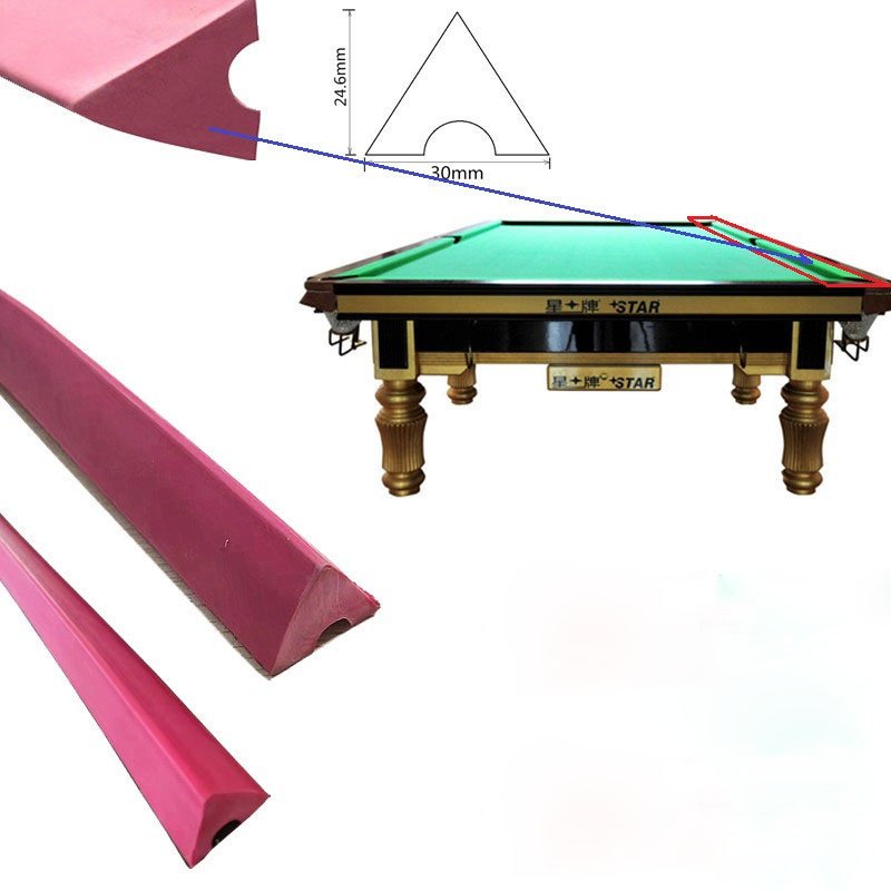 irt Cheap High Quality L Shape 19*22.2mm Rail Cushion Rubber 48"72" For Blliard Snooker Table Rail