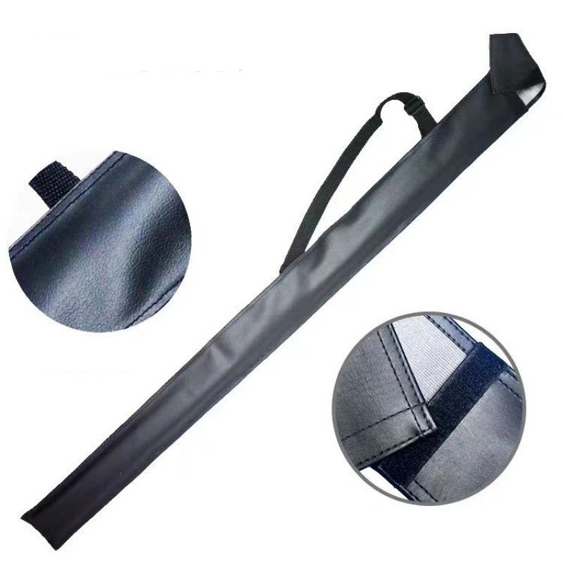 Wholesale Round Black Billiard Cue Bag 1/2 Billiard Cue Holder Carrying Bag Carom Pool Cue Case Billiards Accessories