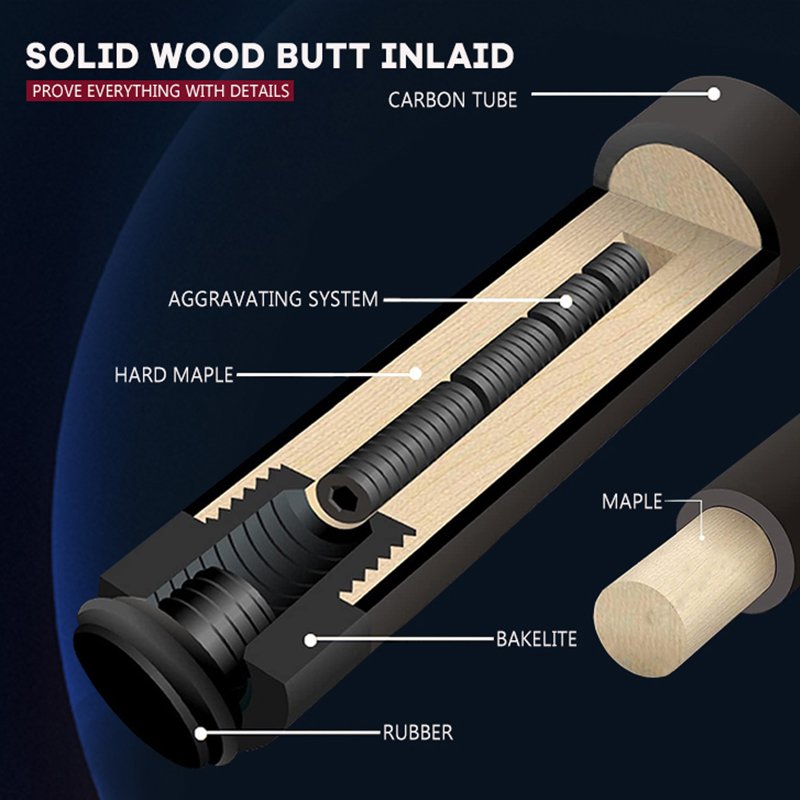 OK HEALING Professional Customized Logo High Quality Snooker Billiard Pool Cue 19OZ-21OZ