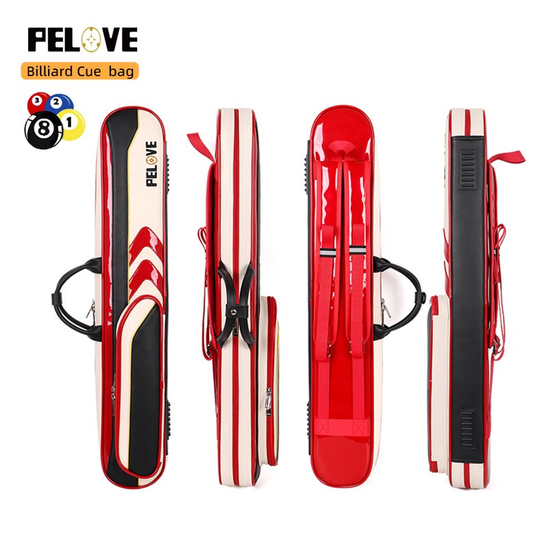 Low Moq 3B 4S PU Leather Billiard Cue Case , Soft Cue Case , Pool Cue Case