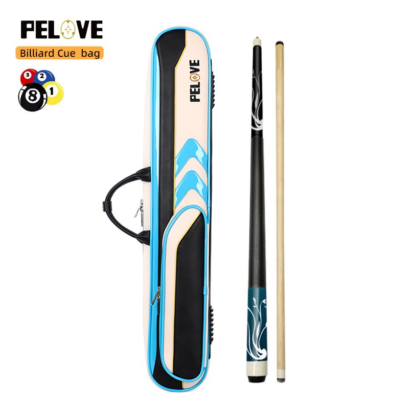 Low Moq 3B 4S PU Leather Billiard Cue Case , Soft Cue Case , Pool Cue Case