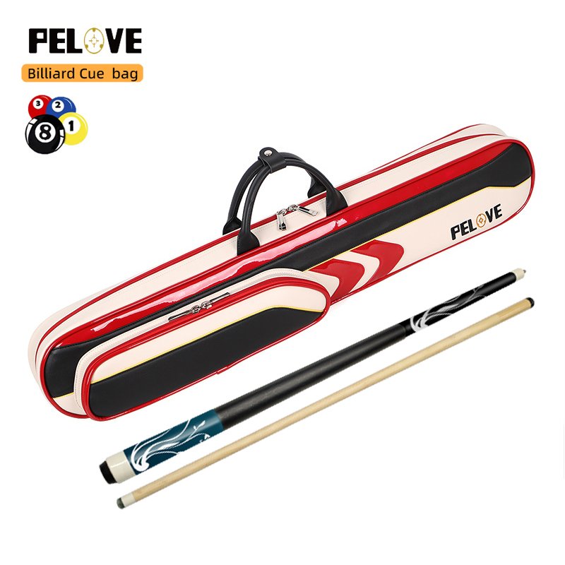 Low Moq 3B 4S PU Leather Billiard Cue Case , Soft Cue Case , Pool Cue Case