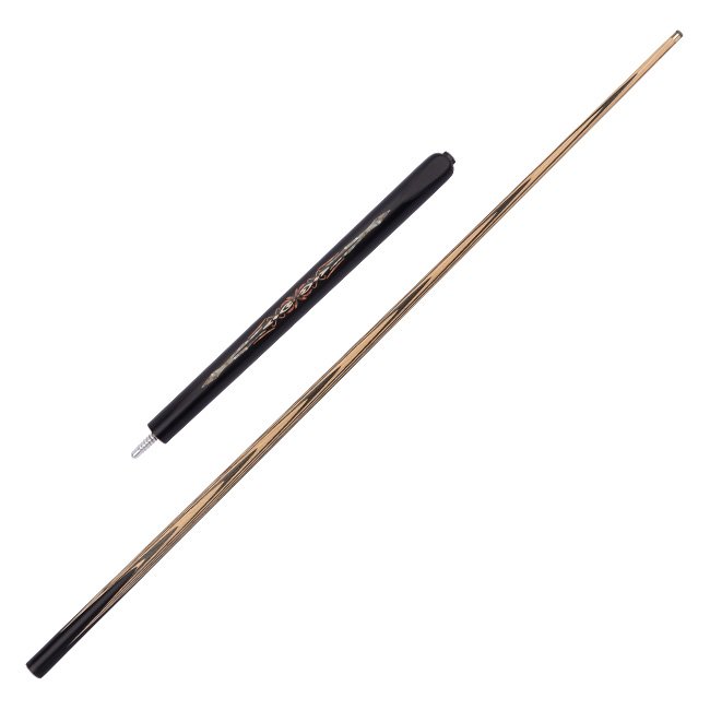 SK-052 Snooker Cue Stick with Maple and Ebony Butt Sleeves Stainless Steel Joint for Pool and Break Cues