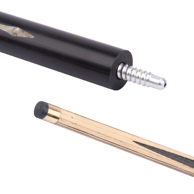 SK-052 Snooker Cue Stick with Maple and Ebony Butt Sleeves Stainless Steel Joint for Pool and Break Cues