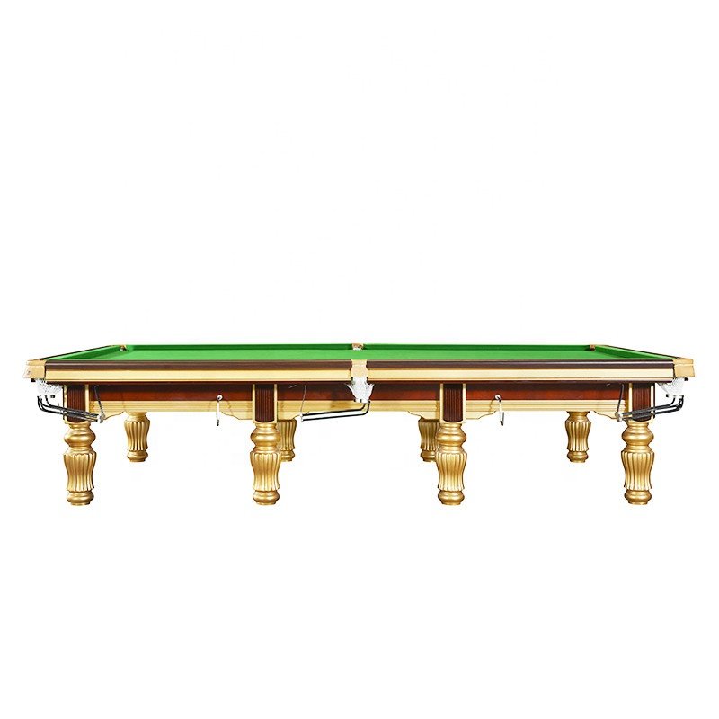 2024 best-selling China manufacturer wholesale steel block cushion snooker table 12ft stone slate pool table for club