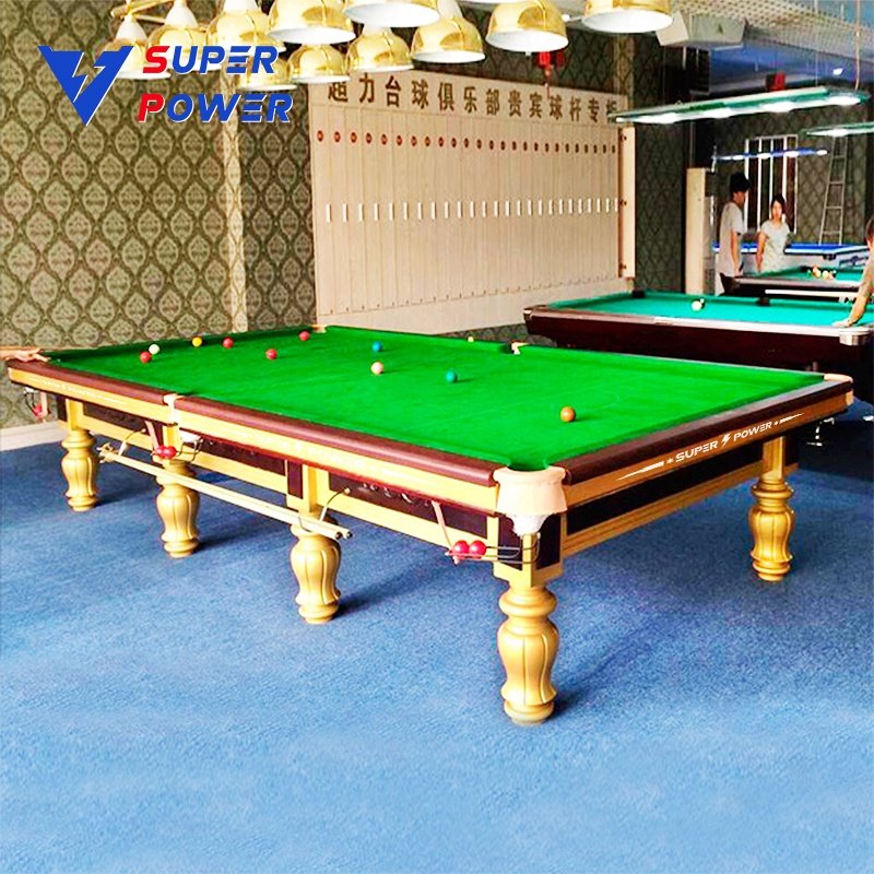 2024 best-selling China manufacturer wholesale steel block cushion snooker table 12ft stone slate pool table for club
