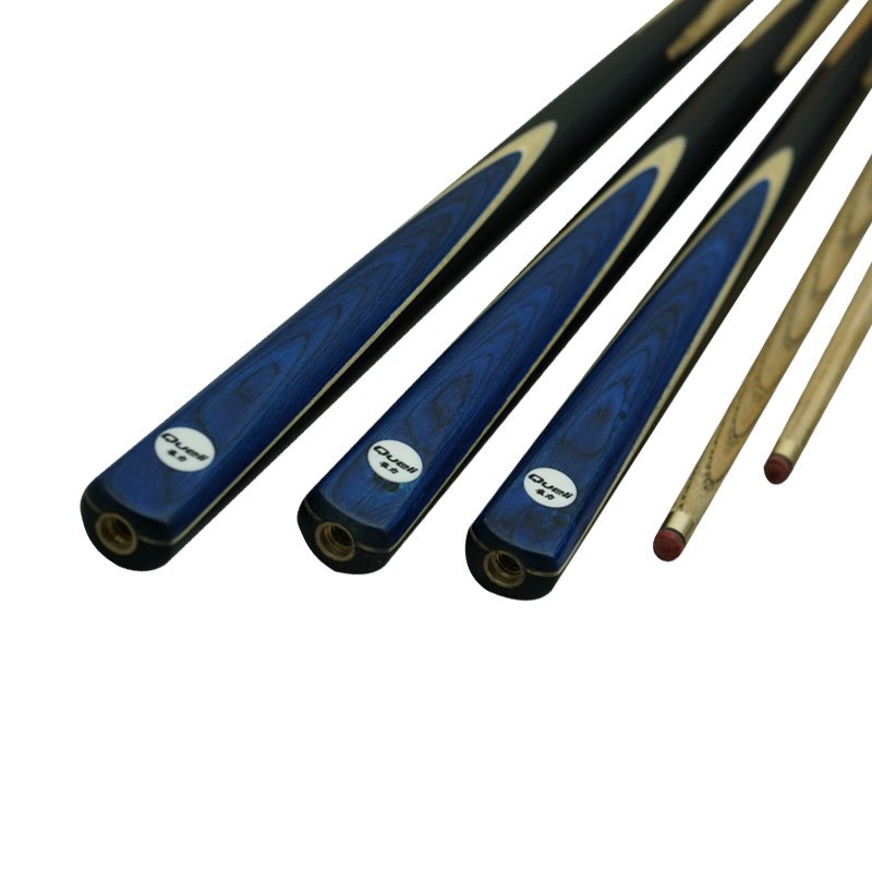 High Quality 1/2 Billiard Pool Cue Stick Popular Maple Wood Shaft with Ebony Butt Sleeve Stainless Steel Joint 13mm Pool Cue