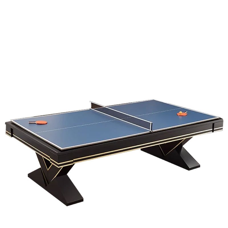 Solid Wood Indoor Household Nine Ball Table Multi-Functional Commercial Black Eight & One Table Tennis Villa Pool Table