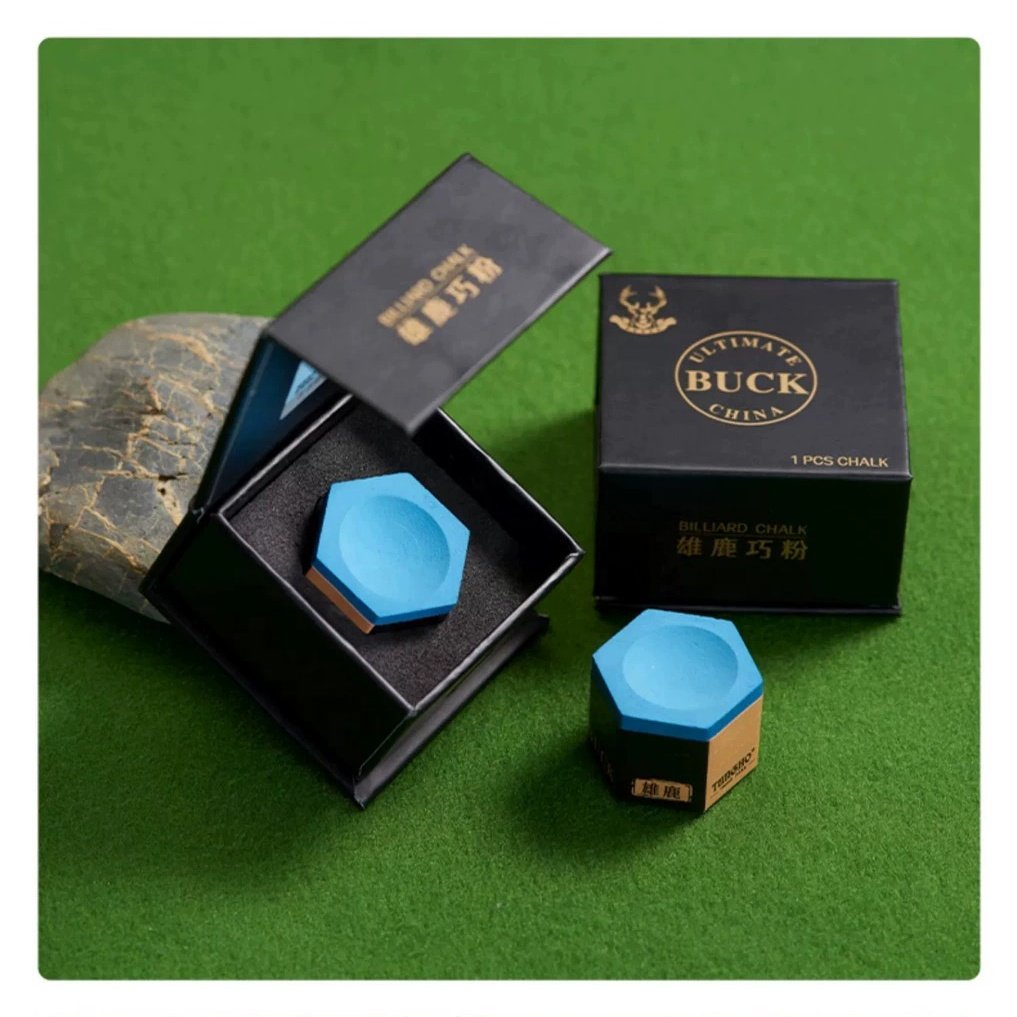 New Billiard Cue Buck Chalk Snooker & Pool Table Accessory Chalks Box of singlePiece