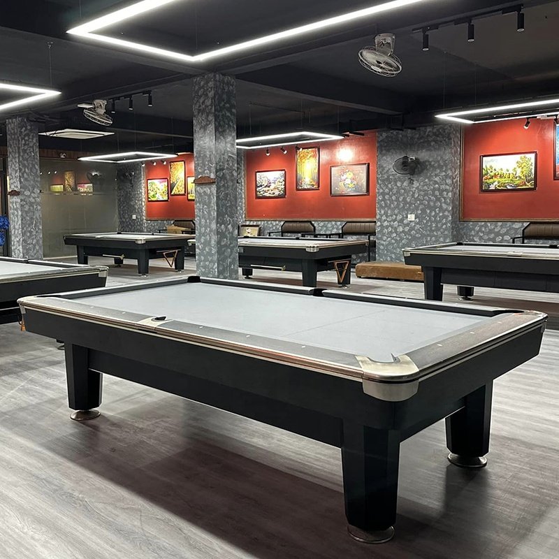 Factory Wholesale Superior Billiard Table Black 8 Foot 9FT Pool Table Billiard