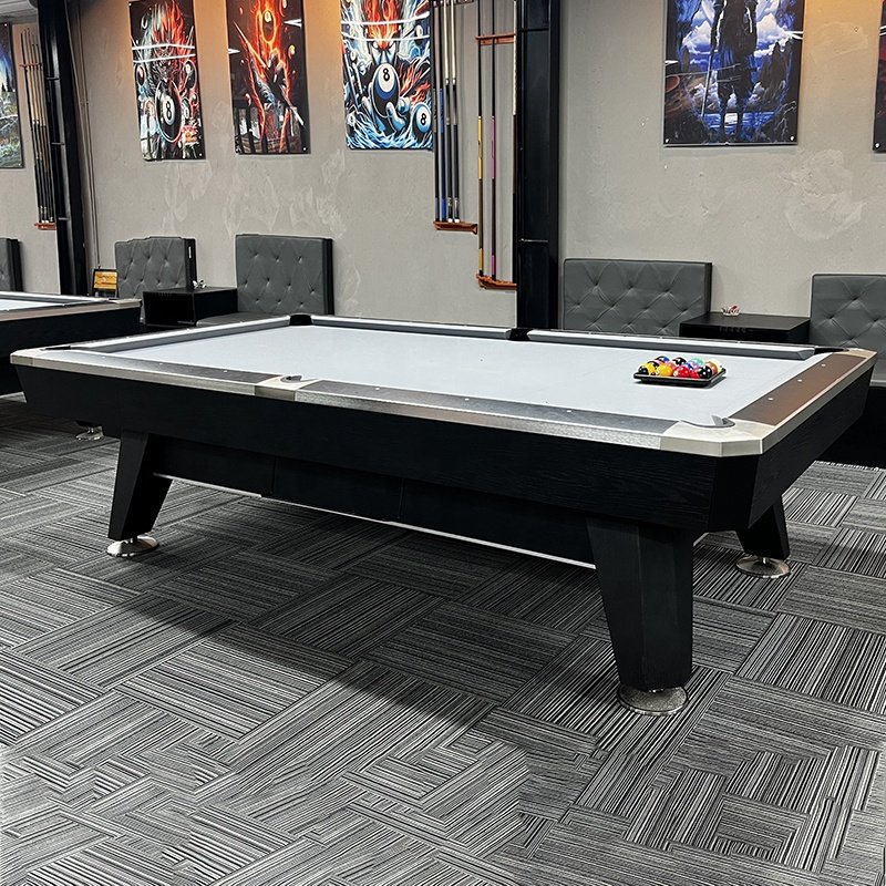 Factory Wholesale Superior Billiard Table Black 8 Foot 9FT Pool Table Billiard