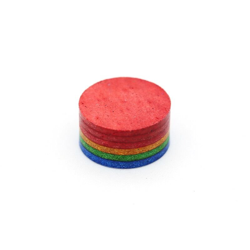 Professional superior quality rainbow colorful multi layer 14mm Billiard Pool Cue Tip