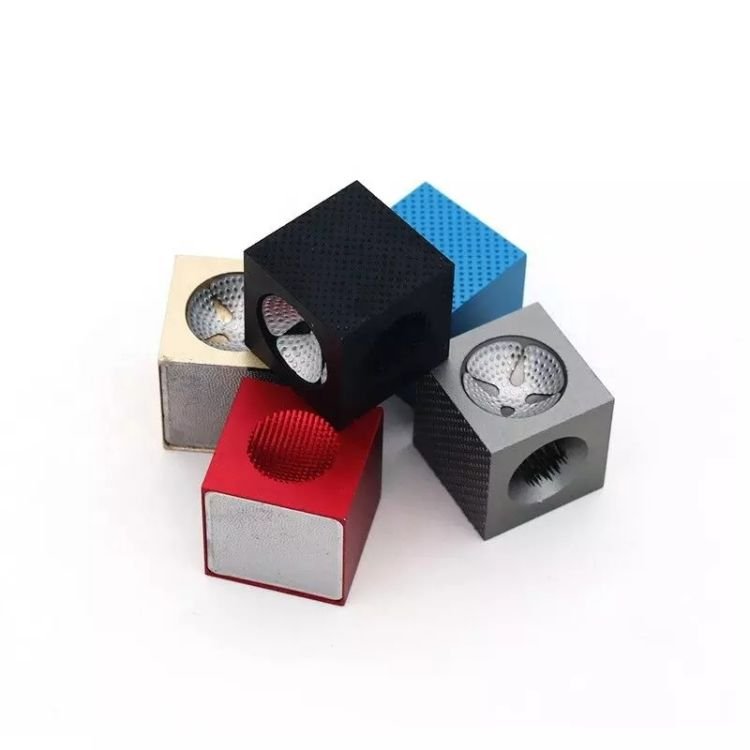 Portable Lightweight Cube Shape Multi Colors Snooker Billiard Pool Cue Tip Maintenance Tool