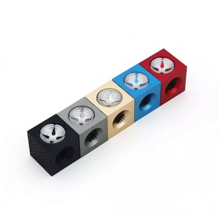 Portable Lightweight Cube Shape Multi Colors Snooker Billiard Pool Cue Tip Maintenance Tool