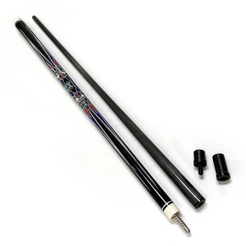New Arrival Carbon Fiber 58 Inches 1/2 Billiard Pool Cue with 12.5mm Cue Tip For Sale