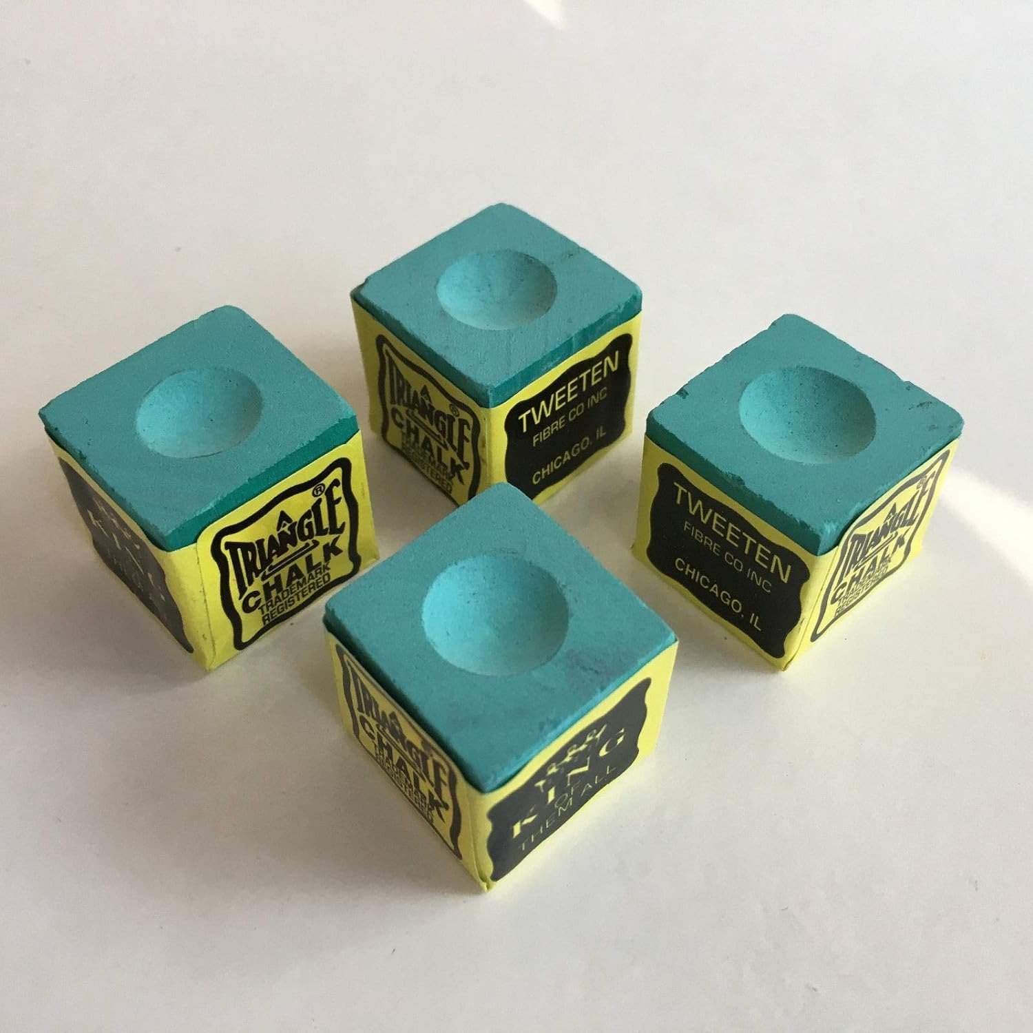 Green TRIANGLE Snooker Pool Chalk
