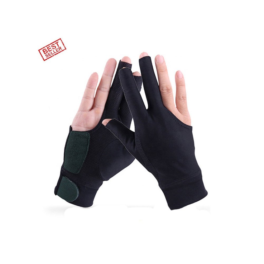 Hot Selling pool snooker and billiards Gloves For Hand Protection Snooker Cue Shooters Gloves With Best Quality Fabric