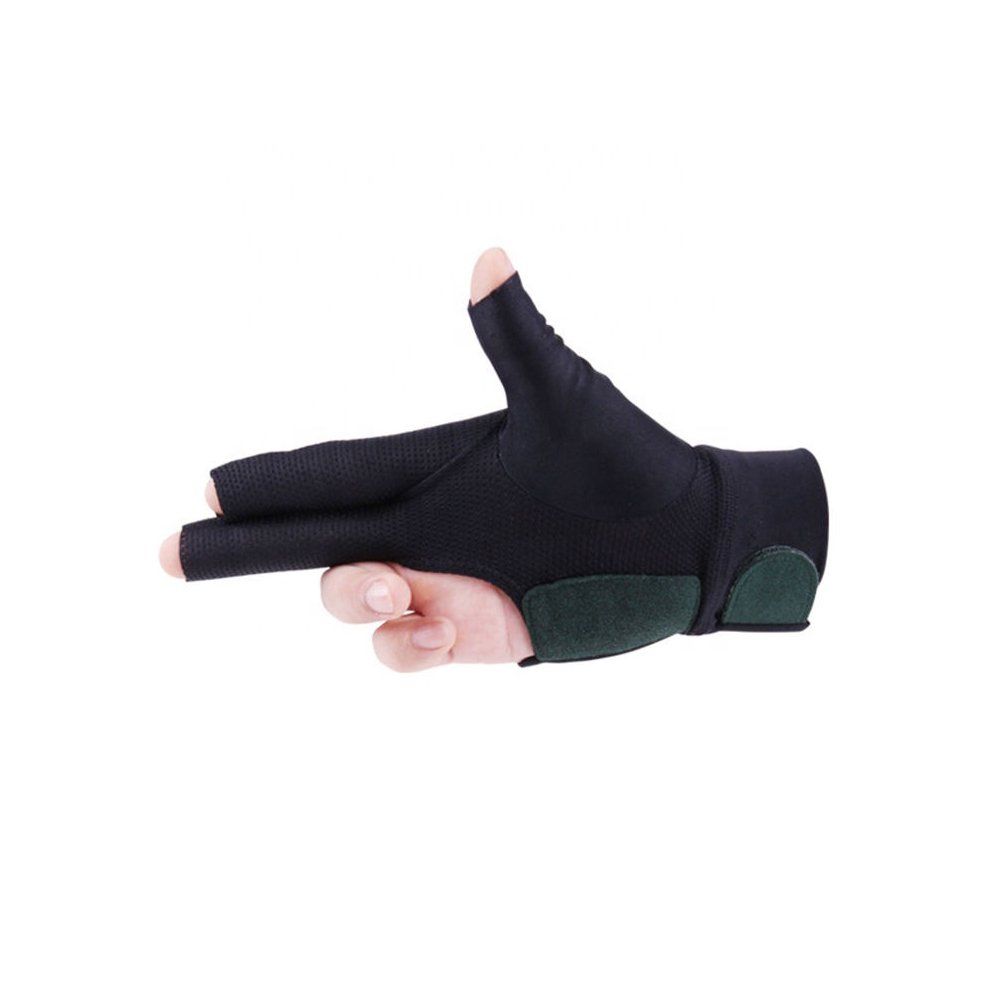 Hot Selling pool snooker and billiards Gloves For Hand Protection Snooker Cue Shooters Gloves With Best Quality Fabric