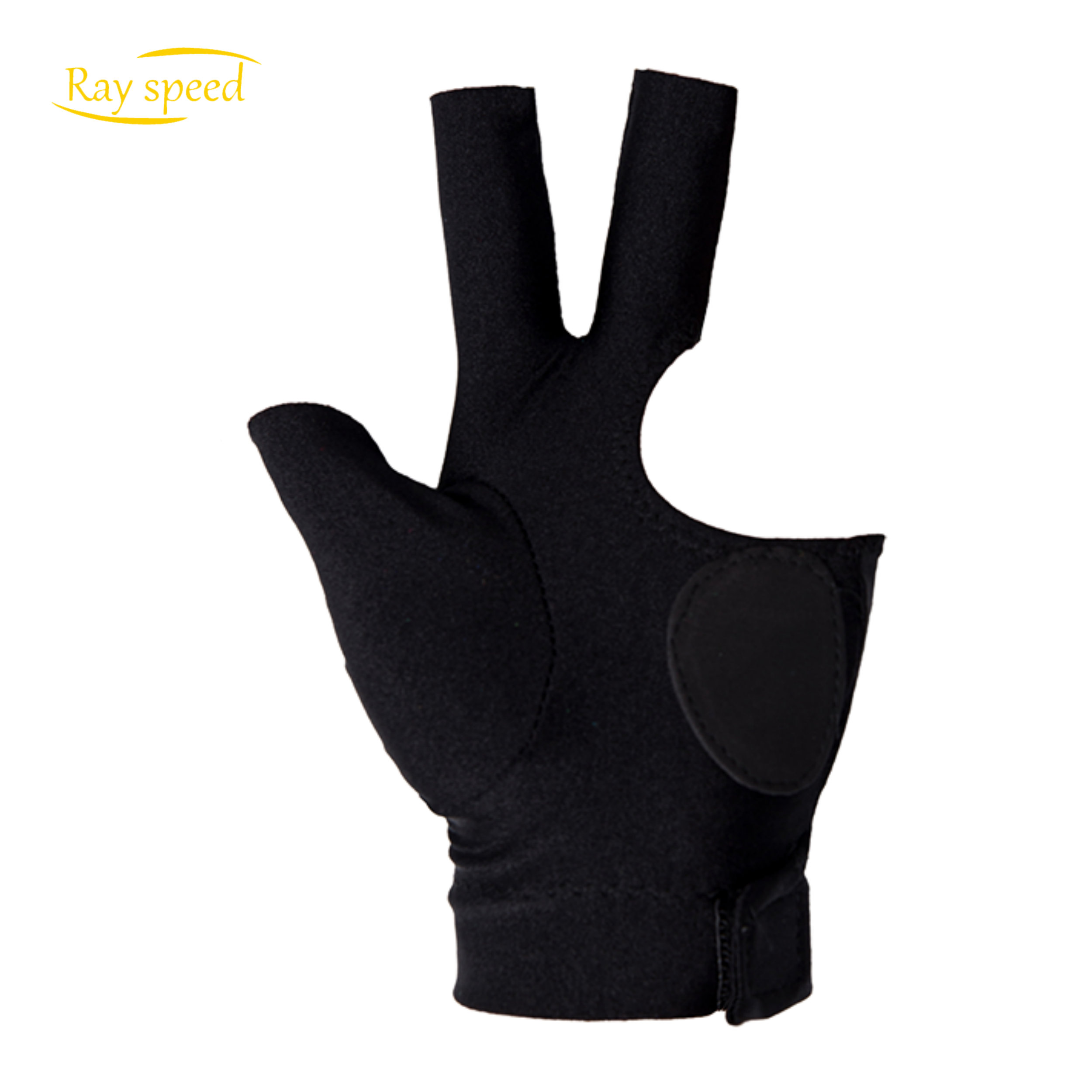 Rayspeed Billiard Pool Gloves For Left Hand 3 Finger, Splicing Process, Snooker Cue Sport Glove Popular Sizes For Men & Women