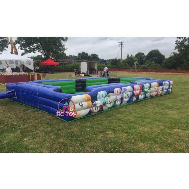 Sport events inflatable human billiards table indoor inflatable snooker billiard table