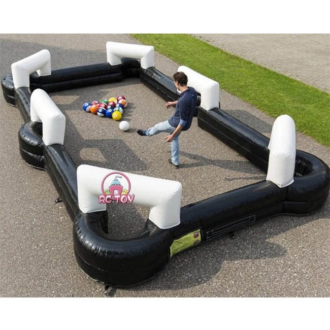 Sport events inflatable human billiards table indoor inflatable snooker billiard table