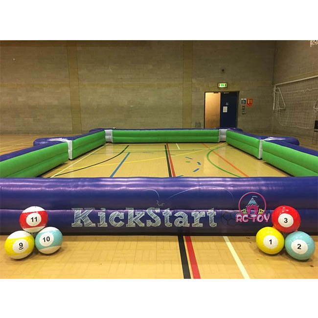 Sport events inflatable human billiards table indoor inflatable snooker billiard table