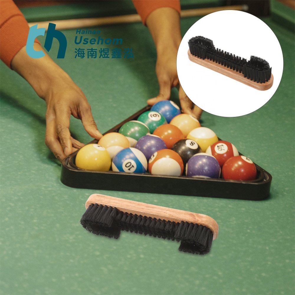 Rail Brush Pool Snooker Billiard Table Brush ,Horsehair Rail Wooden Handle Billiard Table Cleaning Tool,PP