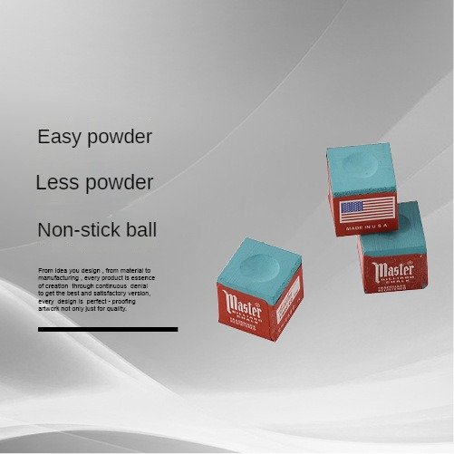 America Original Master 144pcs/box Pool Chalk Cubes | Pool Table Accessories for Table Billiards | Pool Cue Chalk