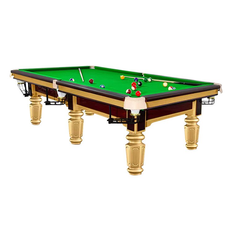 English Pool Table Set Snooker Table Premium wooden and stone billiards Table with Snooker balls and cues