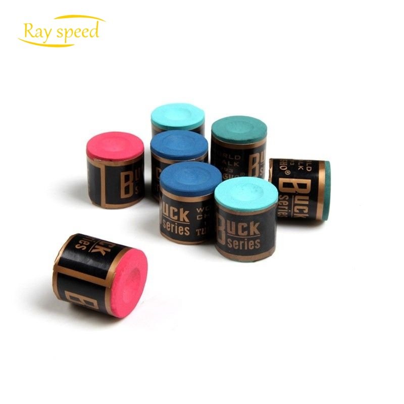 Rayspeed Handmade Round Snooker Billiard Chalk 2pcs One Box Wholesale Premium Customized Billiard Pool Cue Chalk For Cue Tips