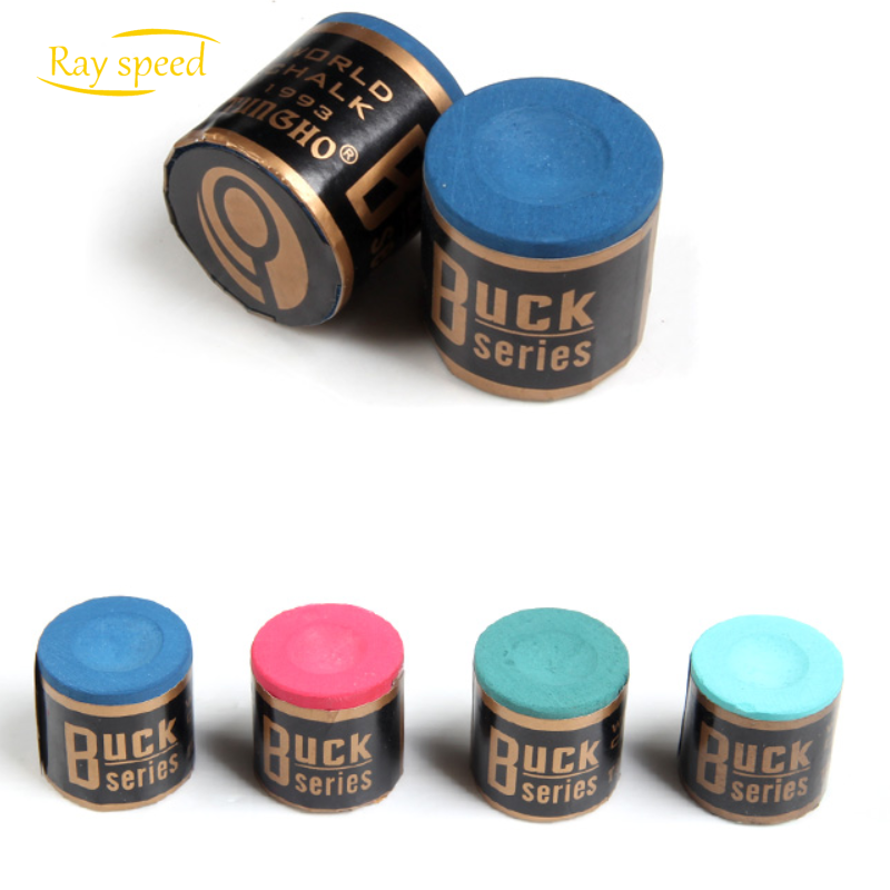 Rayspeed Handmade Round Snooker Billiard Chalk 2pcs One Box Wholesale Premium Customized Billiard Pool Cue Chalk For Cue Tips