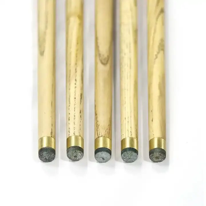 Economical factory directly billiard snooker cue with ash wood shaft,10mm cue tip,145cm,510-592g