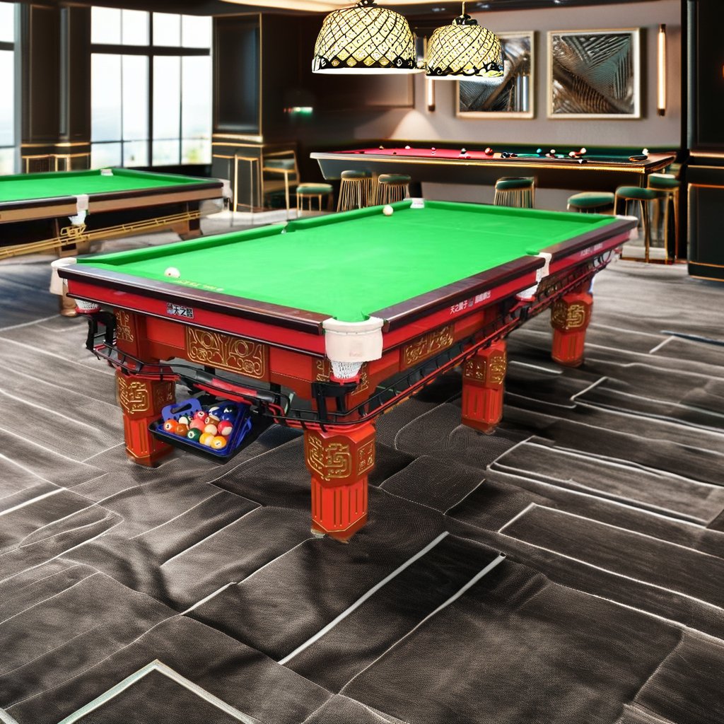 WANYAJU 12ft Professional Club Snooker Table Full Size 8 Pool Billiard International Wholesale Price Solid Wood Chinese Slate