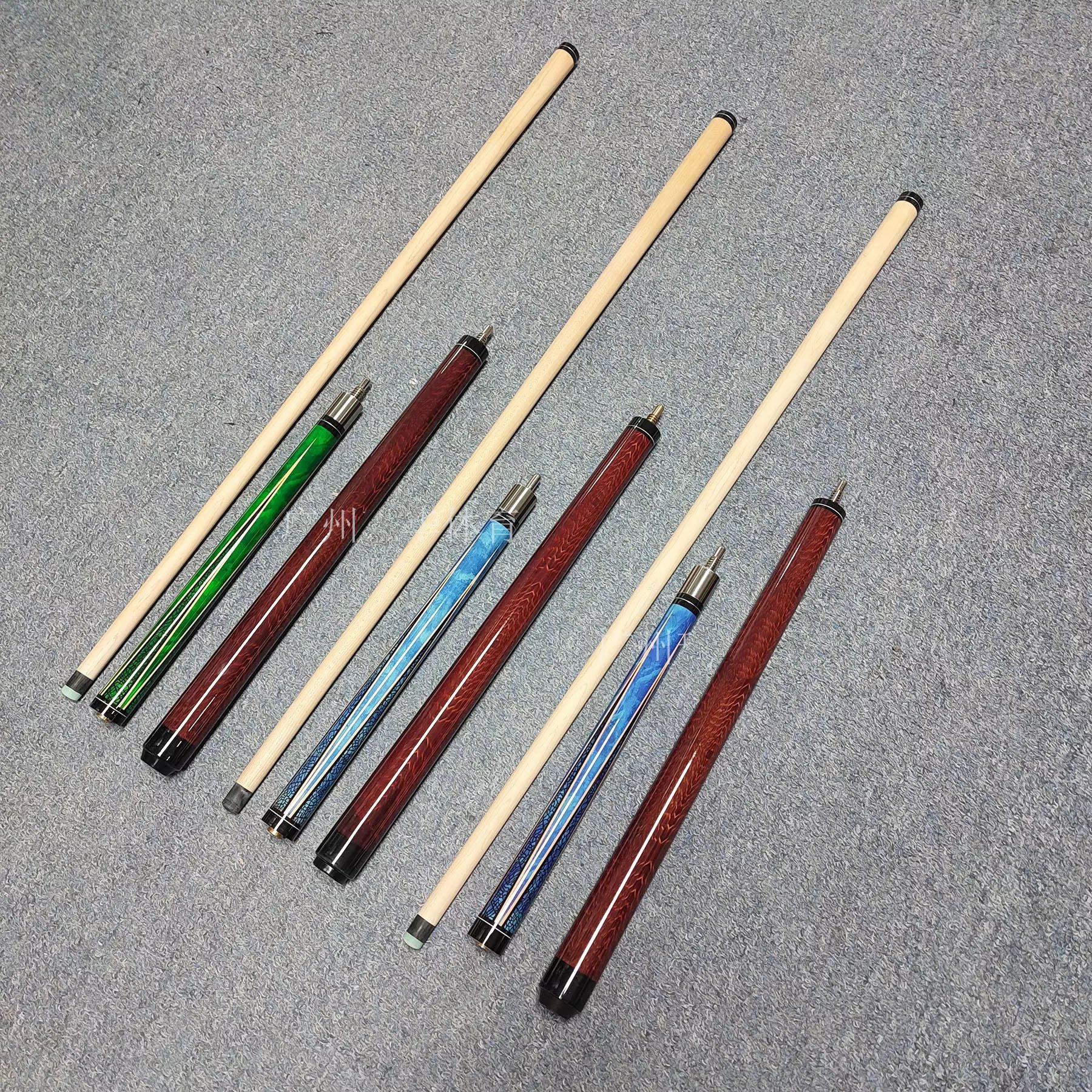 TQG-146 All-In-One American Open Cue Pool Snooker 14mm Short Jump Bar Handmade Butto Cocobolo Economical Three-Section Design