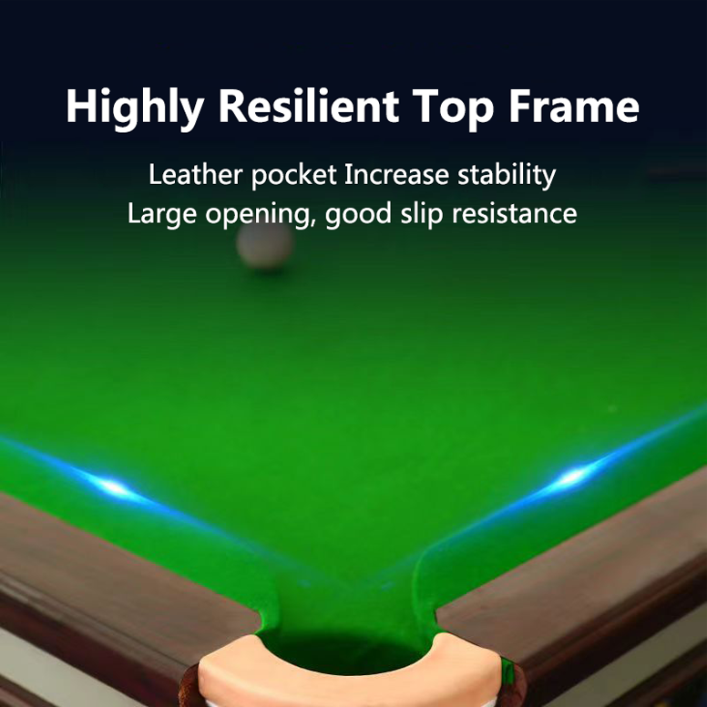 Solid wood rubber wood Chinese American black eight ball room club home billiard table