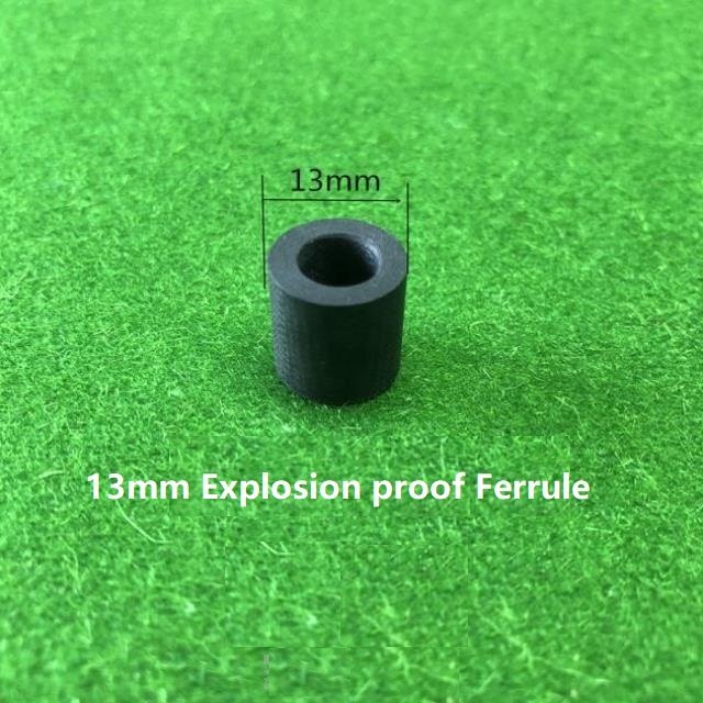 Pool Cue Anti-explosion Carbon Ferrule 13MM Billiard Que Top Size For Sale