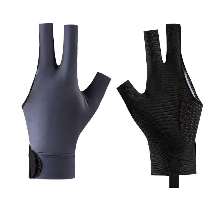 Custom 3-Finger Snooker Gloves Durable Non-Slip Breathable Accessory Professional Players Pool Table Snooker Cue Comes Wood Rod