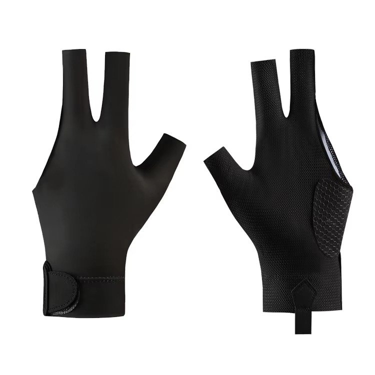 Custom 3-Finger Snooker Gloves Durable Non-Slip Breathable Accessory Professional Players Pool Table Snooker Cue Comes Wood Rod