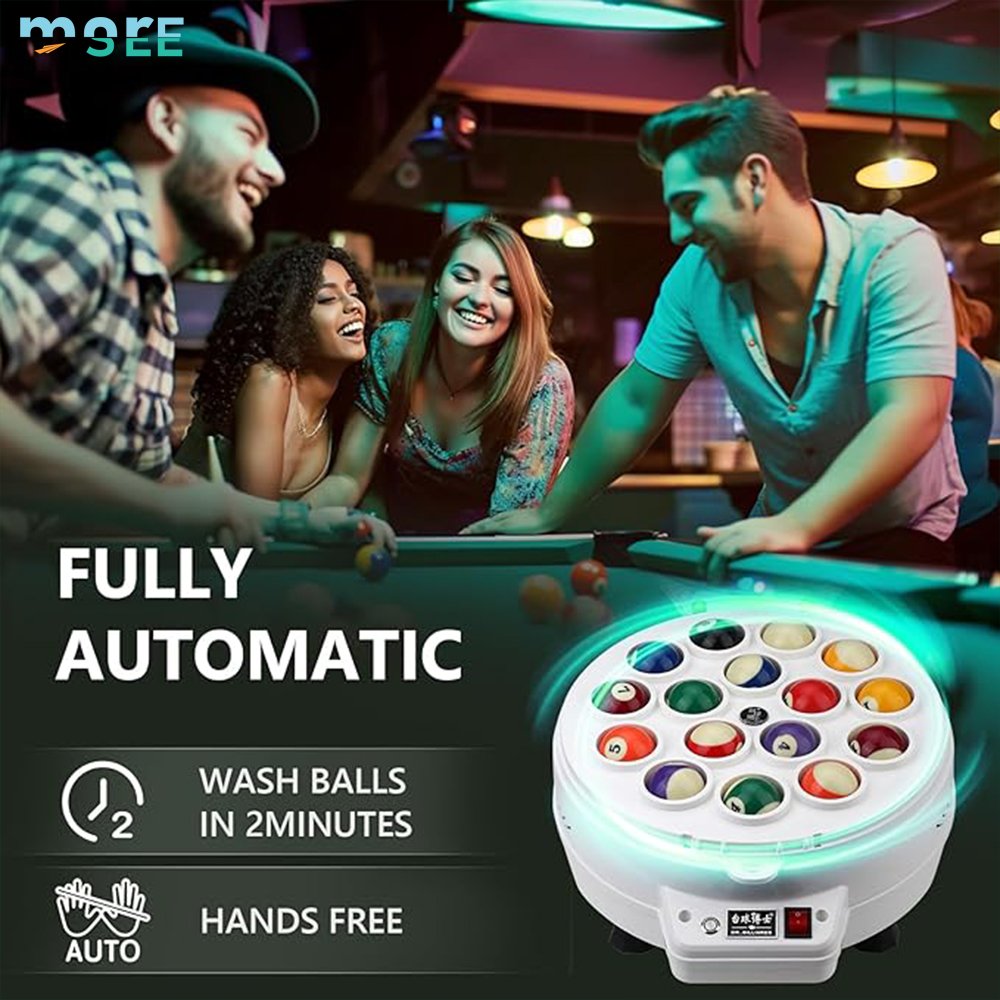 SeeMore Selection Billiard Rooms Clubs 16/22 Balls Polisher Snooker Polishing Washing Machine Billiard Ball Cleaner