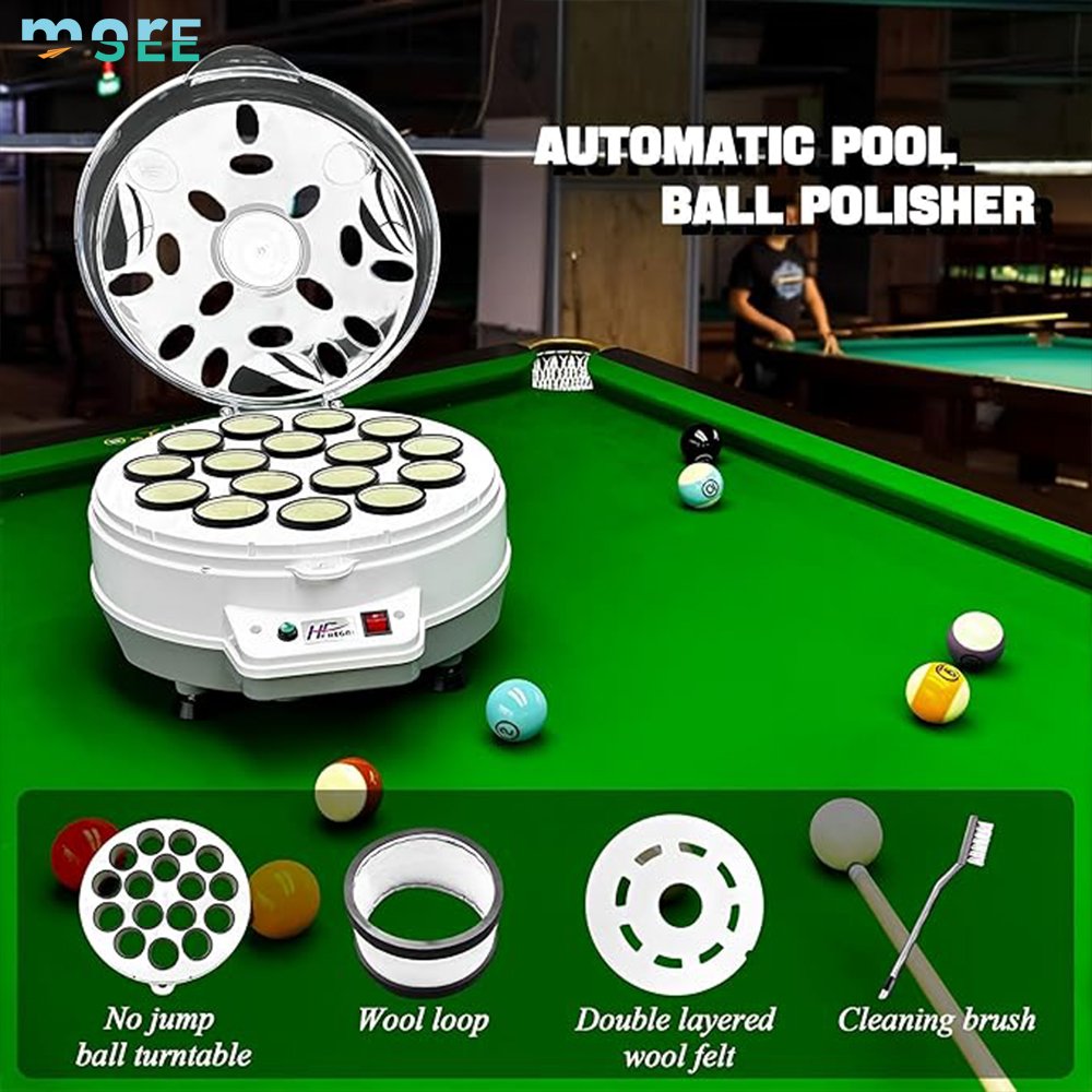 SeeMore Selection Billiard Rooms Clubs 16/22 Balls Polisher Snooker Polishing Washing Machine Billiard Ball Cleaner