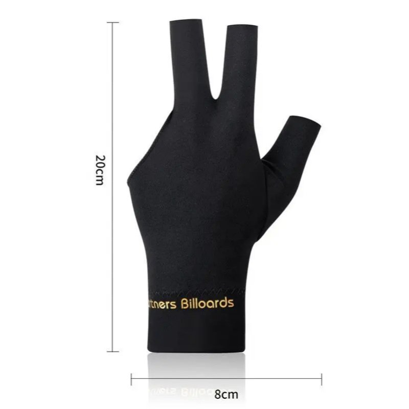 Billiard three-finger gloves, snooker left-hand, high-elastic billiard gloves