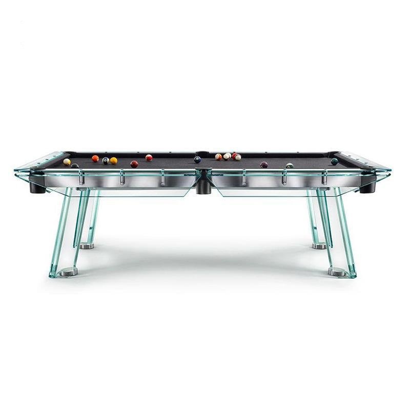 2024 latest customized high-end tempered glass snooker table can be applied to indoor and outdoor ballroom