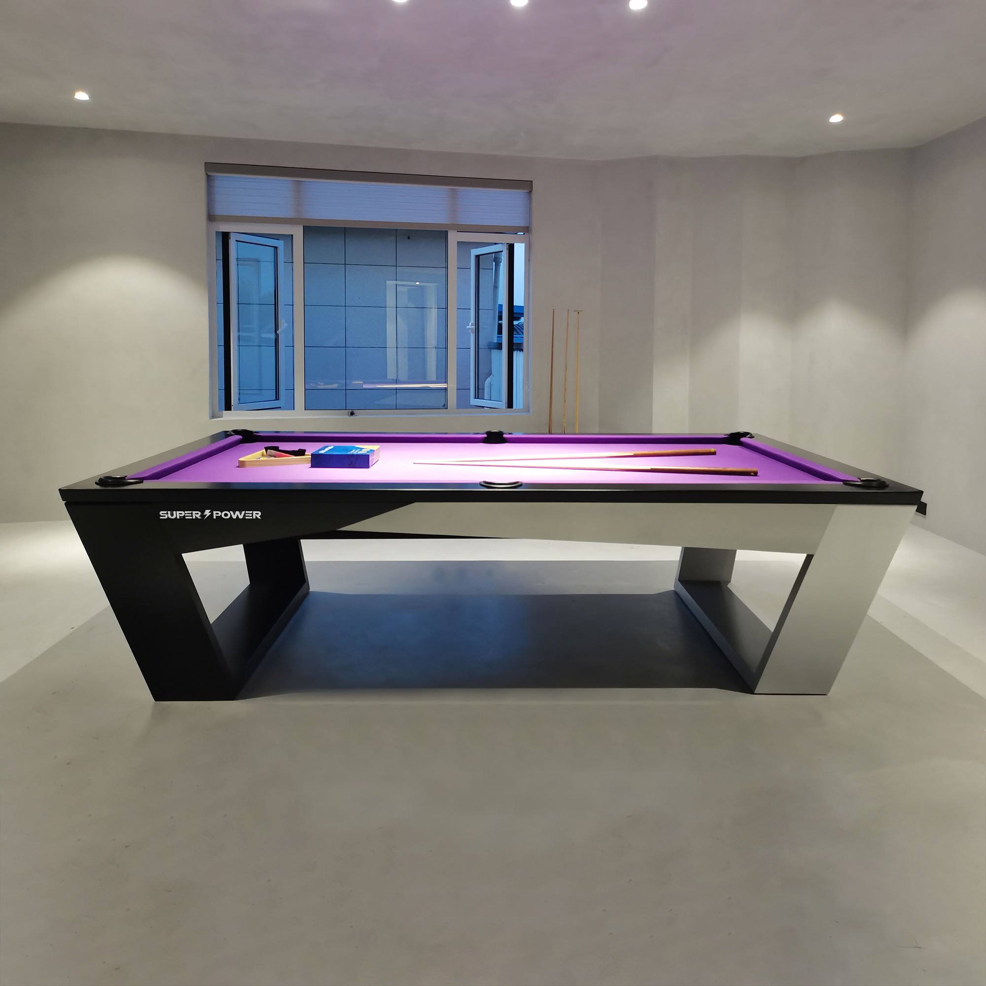 2024 Luxury modern design indoor home use 7ft 8ft 9ft slate billiards pool table for sale