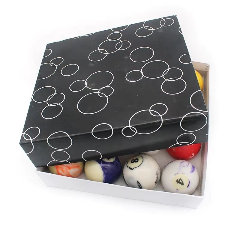 High Quality 2-1/4\" Marbled Snooker Pool Balls Set of 16PCS Resin Cue Ball Boxed Great Price!
