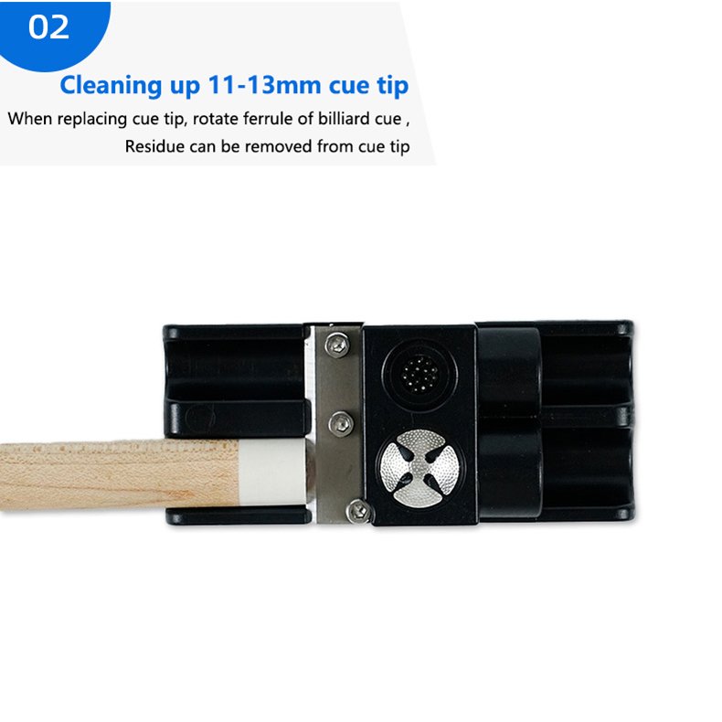 9-in-1 Plastic Billiard Pool Cue Tip Burnisher Shaper Snooker Cue Tip Scuffer Sander Repair Tool
